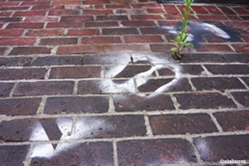 stencilled feet chelsea hotel
